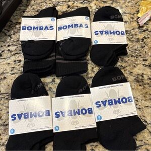 Bombas Men's Black Athletic Socks